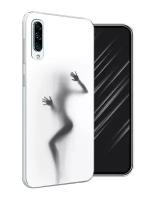 Силиконовый чехол на Samsung Galaxy A30s / Самсунг A30s "Девушка в душе"