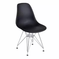 Стул обеденный TetChair CINDY IRON CHAIR черный пластик, ножки металл хром, T-14182