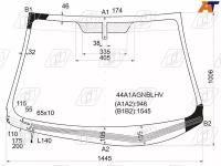 Стекло лобовое (Обогрев щеток) Kia Cerato 08-13 / Forte 08-13