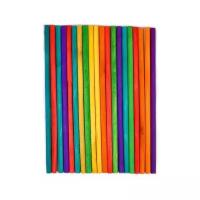 Арт Узор Элемент для декорирования Палочки цветные 15 х 0,5 х 0,5 см 4460457, длина 15 см, диаметр 0.5 см, 20 шт., разноцветный