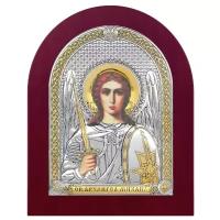 Икона Святой Архангел Михаил 6398/WO, 11.9х14.4 см, цвет: серебристый
