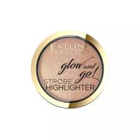 EVELINE Хайлайтер Glow And Go! запеченный, 8,5 г, 02 Gentle Gold
