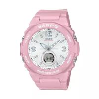 Наручные часы CASIO Baby-G, черный, розовый