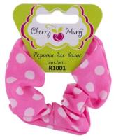 Резинка для волос "CHERRY MARY" R1001 1 шт. №02 розовый в горошек