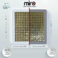 Плитка мозаика MIRO (серия Beryllium №3), стеклянная плитка мозаика для ванной комнаты, для душевой, для фартука на кухне, 1 шт