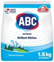 Стиральный порошок ABC для белого белья Свежесть гор, 1.5 кг / Отбеливающий эффект / АБЦ Турция