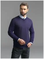 Джемпер мужской GREG G124-Oxford (фиолетовый), Прямой силуэт / Сlassic fit, цвет Фиолетовый, размер 48