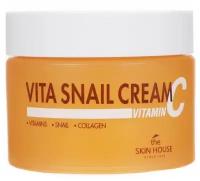 Крем укрепляющий с муцином улитки и витамином C THE SKIN HOUSE С Vita Snail Cream 50мл