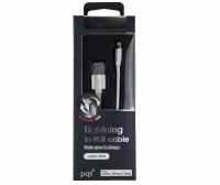 Кабель PQI USB - Lightning, 1м, PQI (6ZC190701R001A) Серебряный цвет