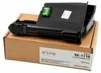 Тонер-картридж e-Line TK-1110 для Kyocera FS-1040, FS-1020MFP (Чёрный, 2500 стр.) с чипом