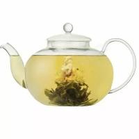 Сливочная камелия. Связанный элитный китайский зеленый чай в форме бутона камелии, скрывающий внутри себя цветок календулы и жасмина 6 шт