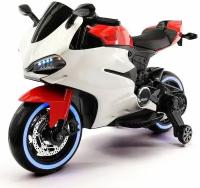 Электромобили, квадроциклы и мотоциклы FUTAI Детский электромотоцикл Ducati 12V - FT-1628-RED-WHITE