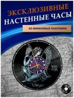 Часы настенные из Виниловых пластинок - Знаки Зодиака (без подложки)