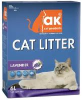 AK Cat Lavander Комкующийся наполнитель с ароматом Лаванды 6л