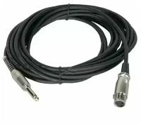 Invotone ACM1006/BK микрофонный кабель XLR мама-Jack mono 6 м