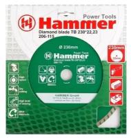 Диск алмазный отрезной Hammer Flex 206-115 DB TB, 230 мм 1