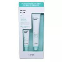 The Saem Derma Plan Sensitive Soothing Treatment Special Set Набор успокаивающих средств для чувствительной кожи лица: гель-крем для точечного применения 30мл + увлажняющий крем-бальзам 10 мл