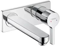 Смеситель hansgrohe Metris S для раковины настенный с длинным изливом 31163000, хром