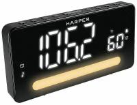 Радиобудильник HARPER HCLK-5030 black-white led