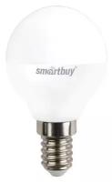 Светодиодная LED лампа Smartbuy шар P45 E14 9,5W 4000K 4K матовая пластик SBL-P45-9_5-40K-E14