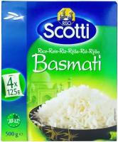 Рис Risо Scotti Basmati ricо шлифованный длиннозерный в варочных пакетиках (125 г x 4), 500 г