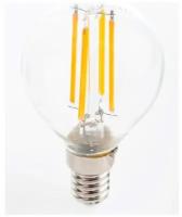 Лампа Gauss LED Filament Шар E14 7W 550lm 2700K 1/10/50 105801107