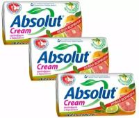 Мыло туалетное Absolut (Абсолют) Грейпфрут и бергамот, 90 г х 3 шт