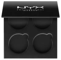 NYX professional makeup Футляр для косметики Empty 4 Shadow Pro Palette черный