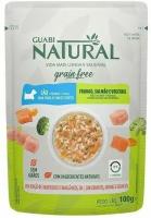 Guabi Natural Корм влажный беззерновой для собак Dog Grain Free, курица, лосось и овощи, 100 г