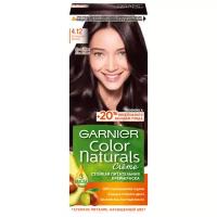 Garnier Стойкая питательная крем-краска для волос "Color Naturals" с 3 маслами, оттенок 4.12, Холодный Шатен, 110 мл