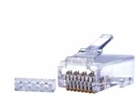 Коннекторы 8P8C (Компьютерные разъемы) U/UTP Cat.6 50U (RJ-45) Уп. 100шт. () SUPRLAN 10-0208 (1 упак)