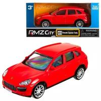 Машинка металлическая Uni-Fortune RMZ City 1:43 Porsche Cayenne Turbo, без механизмов, цвет красный, 12,5 x 5,6 x 5,9 см 444012-RD