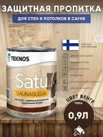 TEKNOS SATU SAUNASUOJA 0,9л Цвет: Венге Защитная пропитка для сауны и бани