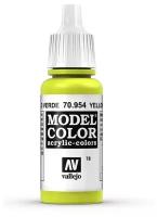 Краска 70954 Vallejo Серии Model Color - Yellow Green 17ml