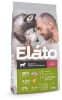 Elato Holistic корм для собак средних и крупных пород с ягненком и олениной, 8кг