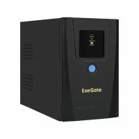 ИБП ExeGate SpecialPro UNB-1000.LED.AVR.1SH.2C13.RJ.USB <1000VA/550W, LED, AVR,1*Schuko+2*C13, RJ45/11,USB, металлический корпус, Black> EX292782RUS