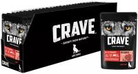 Корм консервированный полнорационный CRAVE для взрослых собак всех пород с говядиной в соусе, 28 шт по 85г