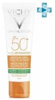 Уход матирующий для жирной проблемной кожи 3 в 1 SPF50+ Capital Soleil Vichy/фл. 50мл (МВ232701)