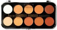 Палетка для контуринга DoDo Girl Face Contour Powder Panel, 10 оттенков, набор B