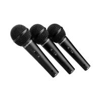 Микрофонный комплект BEHRINGER XM1800S, разъем: XLR 3 pin (M), черный, 3 шт