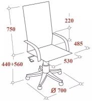 Кресло VB_EChair-655 TTW сетка/ткань черный, пластик