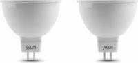 Светодиодная лампа Gauss LD13516 5.5W эквивалент 50W 3000K 430Лм GU5.3 для спотов MR16 (комплект из 2 шт)