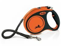 Рулетка для собак Flexi Xtreme лента, оранжевый S 5м/20кг