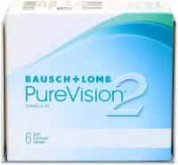 Контактные линзы Bausch & Lomb PureVision 2 HD, 6 шт., R 8,6, D -2,5, бесцветный, 1 уп