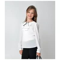 Школьная блуза Ladetto, длинный рукав, однотонная
