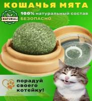 Игрушка лакомство для кошек, шар с кошачьей мятой и витаминами, леденец для котов, конфета для котят