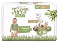 Подгузники памперсы детские, BABY TURCO. Дышащие одноразовые памперсы для детей, девочек, мальчиков, Размер 4