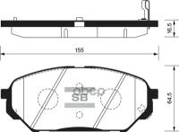 Колодки Тормозные Дисковые Hyundai Ix55/Veracrus 3.8/3.0D/Td 07 Sp1203 Sangsin brake арт. SP1203