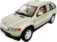 BMW X5 2001 года 1:24 коллекционная металлическая модель автомобиля MotorMax 73254 gold