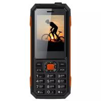 Телефон VERTEX K208, черно-оранжевый